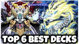 TOP 6 BEST DECKS in MASTER DUEL [upl. by Ahseikram]