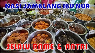 Nasi Jamblang Ibu Nur Khas Cirebon Rame Terus [upl. by Yemac]