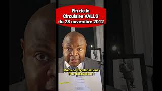 Abrogation prochaine de la circulaire VALLS du 28 novembre 2012 [upl. by Danice]