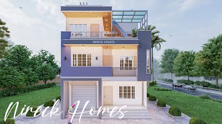 Simple Low Budget House Modern 3D Exterior  25X35 Square Feet [upl. by Airamesor]