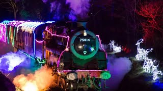 The Train Of Lights  Dartmouth Steam Railway  Christmas Train South Devon  Paignton to Kingswear [upl. by Aleek]