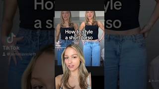 How to style a short torso fashion stylingtips shortwaist shorttorso styleinspo lowrise [upl. by Vijar]