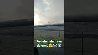 Ardahanda hava durumu❄️🌨️🤗 youtubeshorts ozan saz türkü ozanturani karyağışı youtube [upl. by Bittencourt]