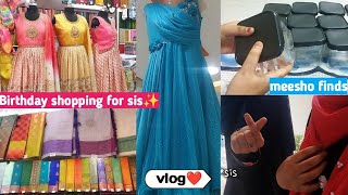 sanos Birthday shopping vlog 💜 Diwali collections 2024✨ unboxing my new dress 👗 shopping vlog tamil [upl. by Jillane]