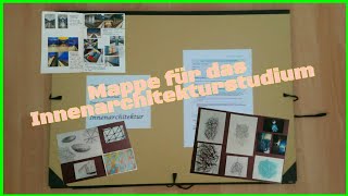 Meine Mappe für den Studiengang Innenarchitektur  DesignMappe  angenommen [upl. by Alleahcim]