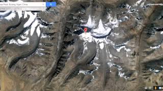 Lord Shivas mount kailash view from satellite map in Google Earth [upl. by Melia]