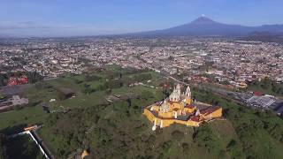 Increíble Piramide de Cholula desde el Aire [upl. by Atsed]