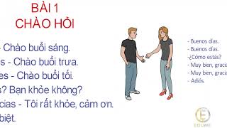 TIẾNG TÂY BAN NHA CƠ BẢN  BÀI 1 – CHÀO HỎI [upl. by Elolcin540]