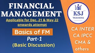 Lecture01CACMA Inter Financial Management BasicsI cainterfm [upl. by Edyth157]