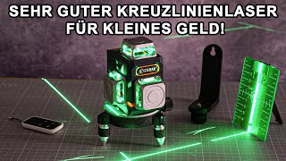 Kreuzlinienlaser 360 Grad Selbstnivellierend  CIGMAN Kreuzlinienlaser 3x360° CM701  Fernbedienung [upl. by Lodi430]