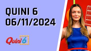 Quini 6 en vivo 06112024  Resultados del sorteo quini 6 del Miércoles 6 de Noviembre del 2024 [upl. by Laine574]