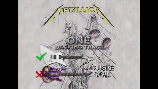 Metallica  One  Backing Track for Guitar with Vocals No Lead Guitar  You are Kirk [upl. by Groos]