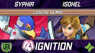 Syphir Falco vs isohel Link  Ignition 343 LOSERS SEMIS [upl. by Dranek]