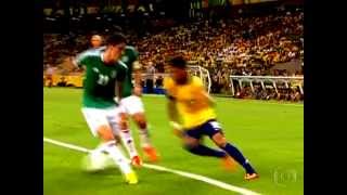 Incrível drible Neymar Brasil 2 x 0 México 19062013 [upl. by Tortosa950]