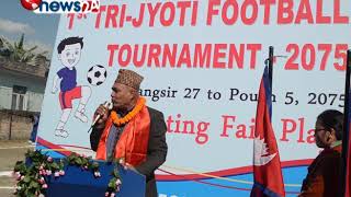 1st TriJyoti Football Tournament 2075 [upl. by Noami]