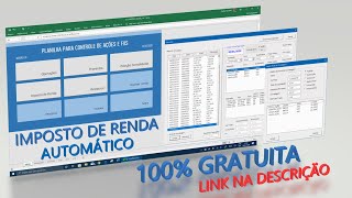 Planilha de Ações Gratuita para o Imposto de Renda [upl. by Gnoz]