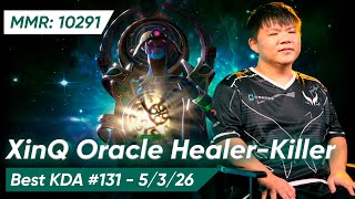 😈 XinQ ORACLE 736 HARD SUPPORT 5 Pos  Dota 2 Pro Gameplay [upl. by Letnahc]