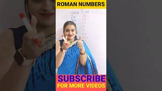 HOW TO WRITE ROMAN NUMBERS romannumbers romannumbercounting1to100 mathsrule maths ytshorts [upl. by Raleigh]