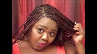 Burgundy Micro Box Braids 99J Vivica Fox 3X Volume Braiding Hair [upl. by Nylarahs713]