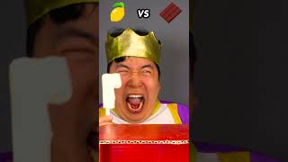 sour sauce VS chocolate sauce  Twins Ice Cream Mukbang Funny Video shorts [upl. by Chilt]