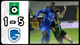 Cercle Brugge 1  5 KRC Genk All Goals amp Extended Highlights [upl. by Anileba]