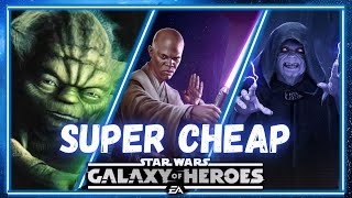 The CHEAPEST and EASIEST Great Characters to Gear in SWGOH [upl. by Jean-Claude]