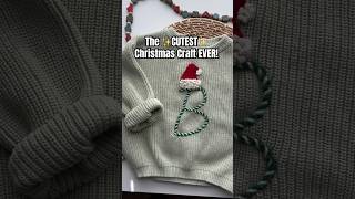 DIY Christmas Sweater Tutorial Personalize Yours Today🎄 EmbroideryTutorial ChristmasCraft [upl. by Georgy]