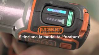 AUTOSENSE™ BLACK DECKER™ TRAPANO AVVITATORE [upl. by Wobniar]