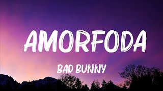 Bad Bunny  Amorfoda LetraLyrics [upl. by Kaitlyn472]