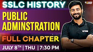 SSLC History  Chapter 3  Public Adminstration  Oneshot  Exam Winner SSLC [upl. by Onin]