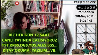 💪Her Gün 1️⃣2️⃣ SAAT Canlı Yayında Birlikte Çalışıyoruz yağmursesi 🌧KPSS TYT LGS ALES DGS [upl. by Yecram]