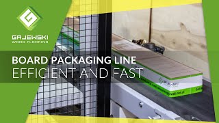 GAJEWSKI  Efficient board packaging line EN [upl. by Irrok]