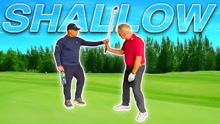 Easy Swing Drills to SHALLOW the Golf Club [upl. by Liman]