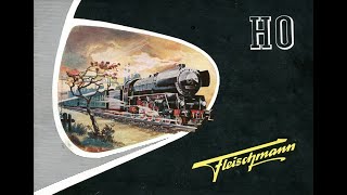 FLEISCHMANN model trains first HO Catalog 1952  53 slide show [upl. by Eintruoc]