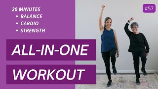 Get Moving 20 minute All in One Workout  Seniors Beginners [upl. by Jezabelle]