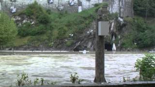 Reportage  Inondation du Sanctuaire de Lourdes  soir du 20 octobre 2012 [upl. by Marsden]