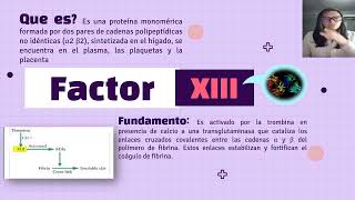 exposicion de practica de tiempo de trombina y factor XIII [upl. by Norihs]