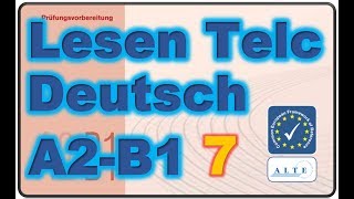 Modelltest 7 A2B1 Lesen Deutsch [upl. by Arihsay]