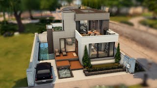 CASA MODERNA Jogo Base The Sims 4 Speed Build [upl. by Polivy]