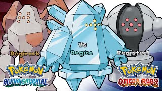 Pokémon Omega Ruby amp Alpha Sapphire  Regirock Regice amp Registeel Battle Music HQ [upl. by Stuckey586]