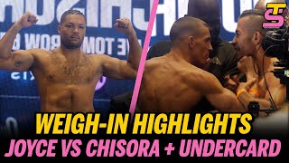 Joe Joyce vs Derek Chisora FULL Weigh In Highlights [upl. by Manvel]