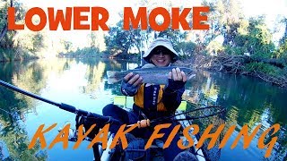 Lower Mokelumne River Kayak Fishing [upl. by Elacim]