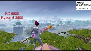 RX 6600  Ryzen 5 3600  Fortnite Chapter 4  Performance Mode [upl. by Lorelle]