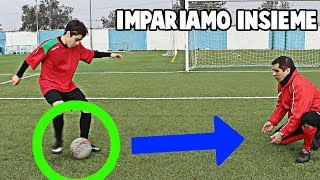 Calcio  Il Corretto Passaggio di Interno Piede 1 [upl. by Cammi]