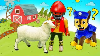 I cuccioli di Paw Patrol italiano in fattoria Video per bambini Scuola Allegra [upl. by Arabela]