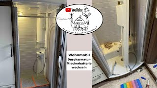 Wohnmobil Duscharmatur nach Frostschaden auswechseln [upl. by Aidua]