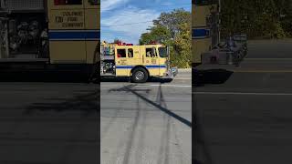 Colonie Fire Company Engine 405 Responding to a Fire Alarm [upl. by Ahsaei]