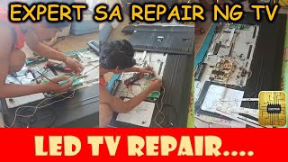 Technician na expert mag repair ng flat screen TV [upl. by Annayoj597]