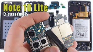 Samsung Galaxy Note 10 Lite Disassembly [upl. by Idnis552]