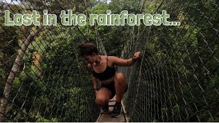 Canopy walks amp Getting LOST in the Malaysian Rainforest  Solo backpacking south east Asia [upl. by Lattonia]